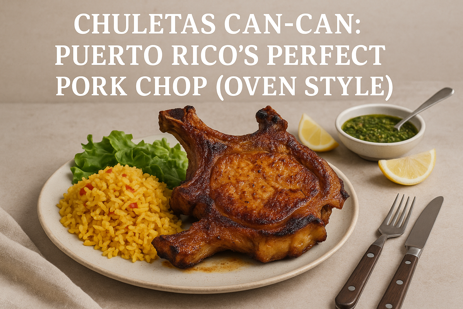 Chuletas Can-Can: Puerto Rico's Perfect Pork Chop (Oven Style)