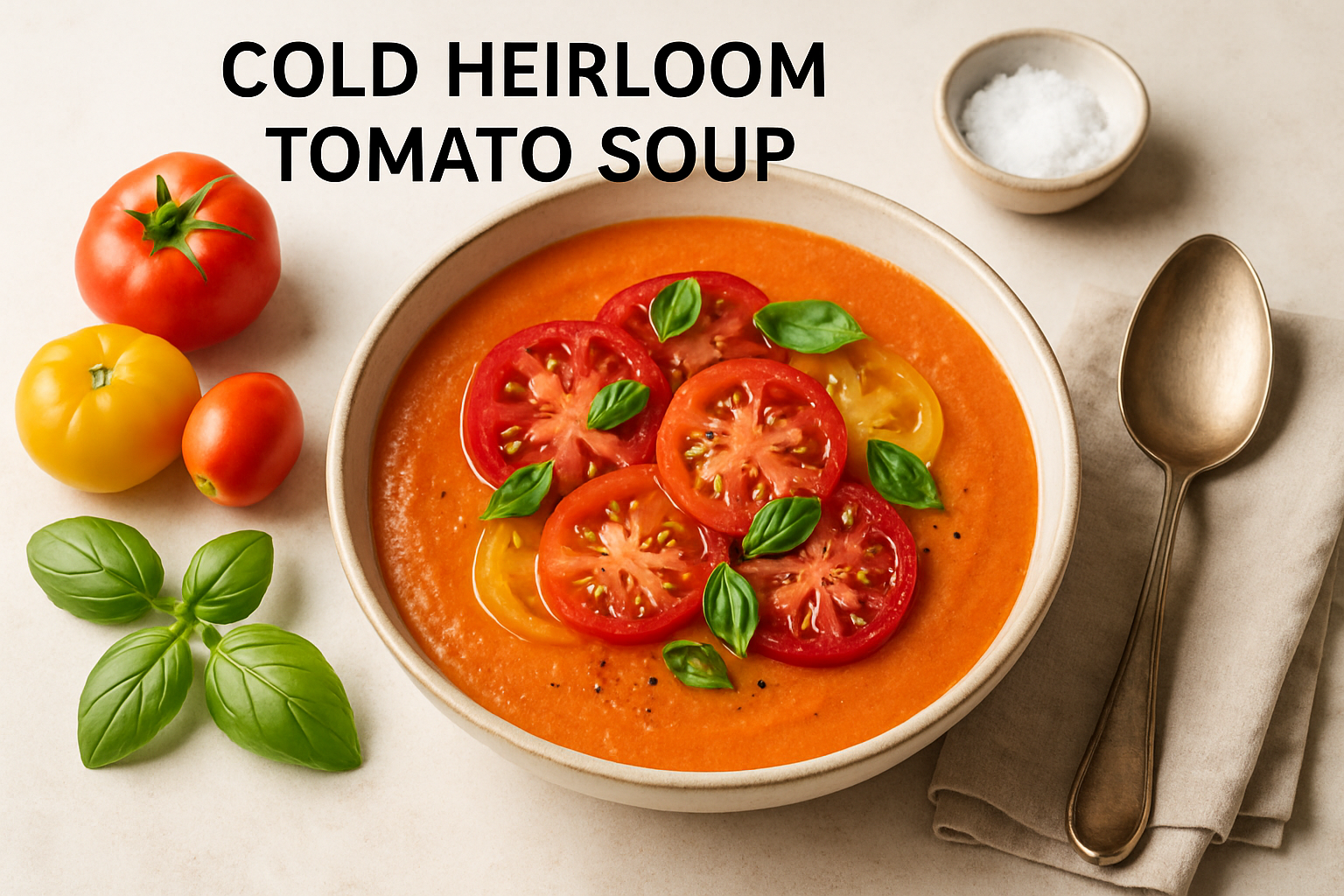 Cold Heirloom Tomato Soup