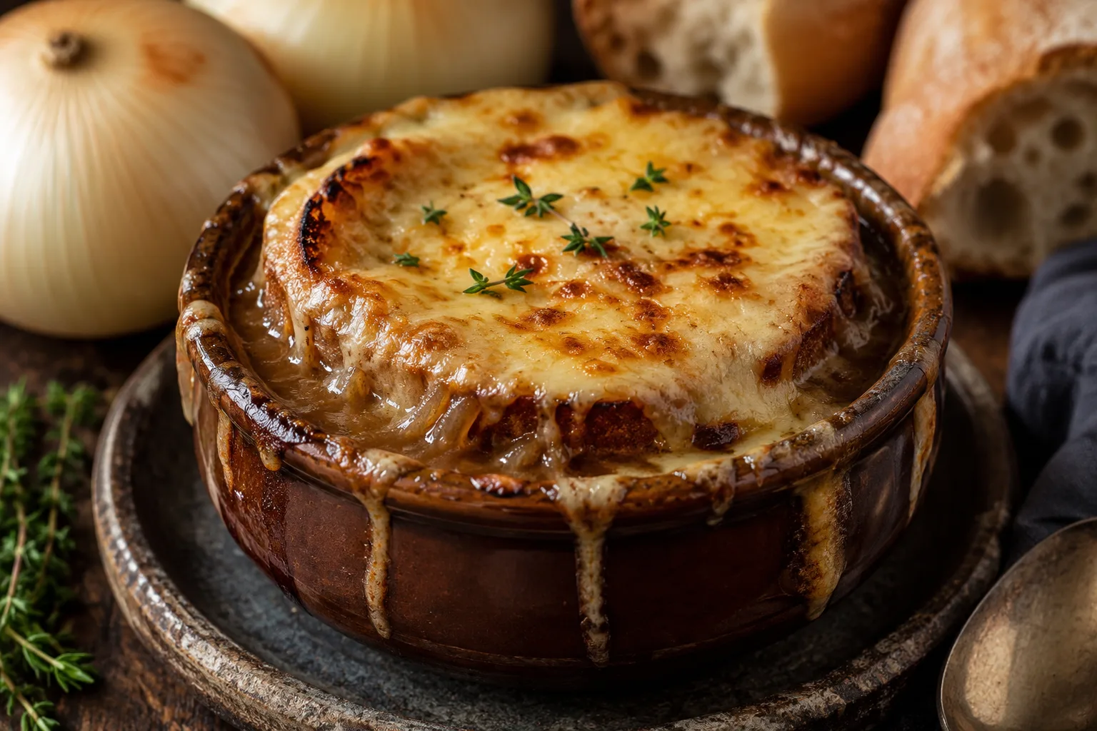 Deeply Savory Vidalia French Onion Soup With Japanese Onion Tare