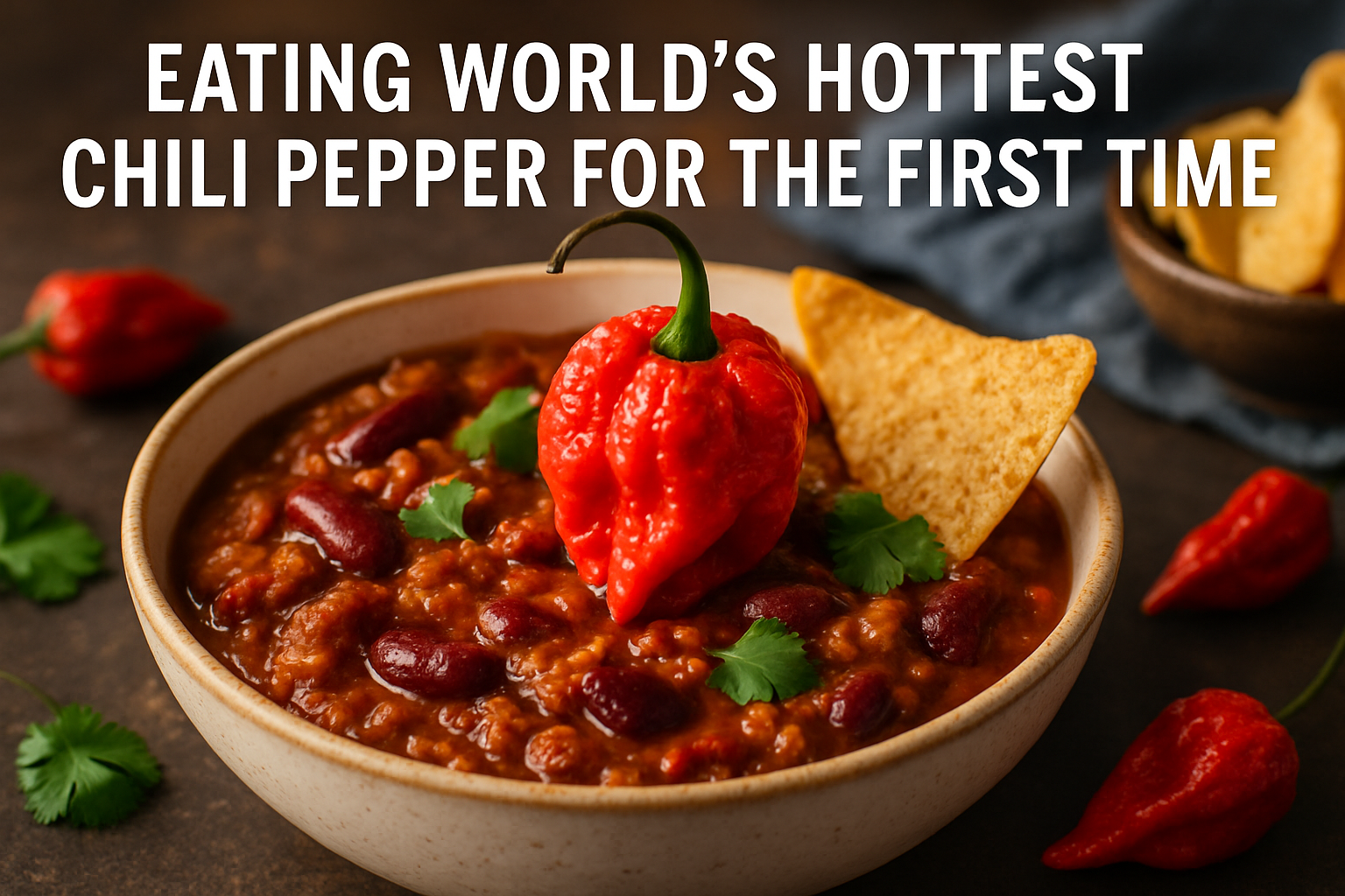 Eating World's Hottest Chili Pepper for the First Time